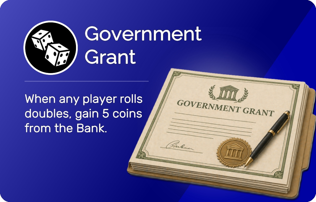 Government Grant card