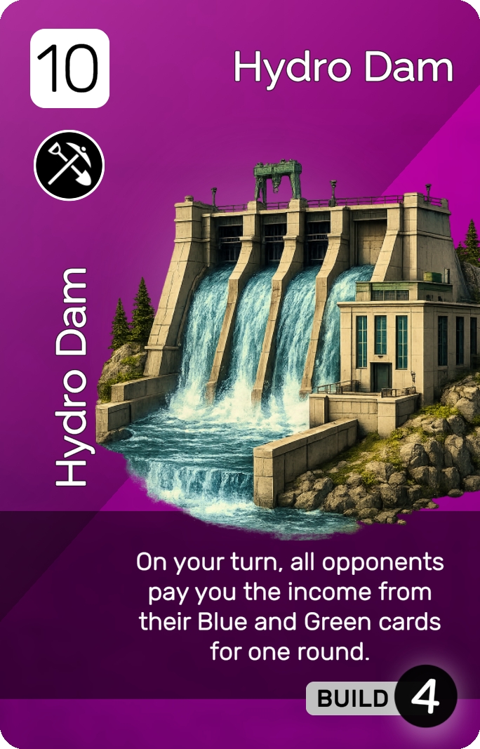 Hydro Dam card