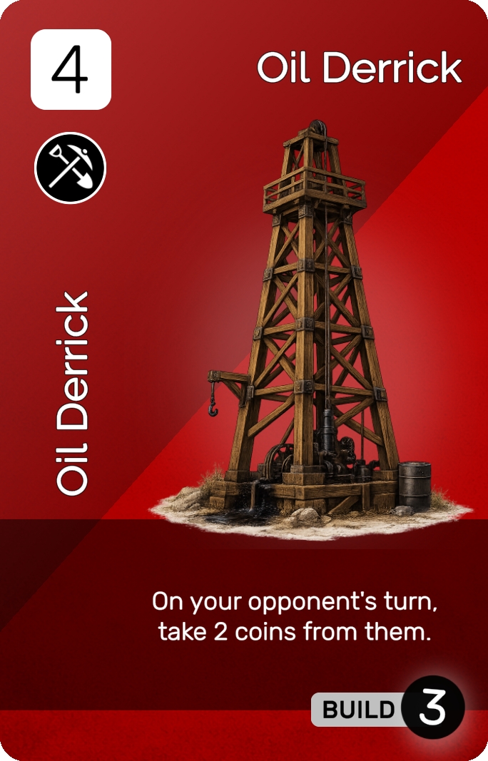 Oil Derrick card