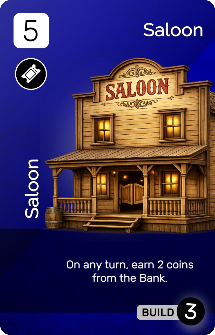 Saloon card