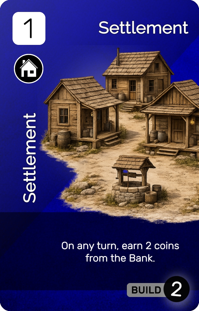 Settlement card