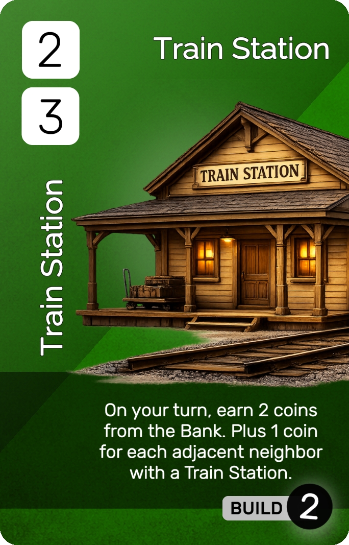 Train Station card